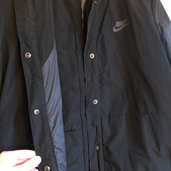 Nike Sportswear Layered Black Jacket Size S - Picture 8 of 8